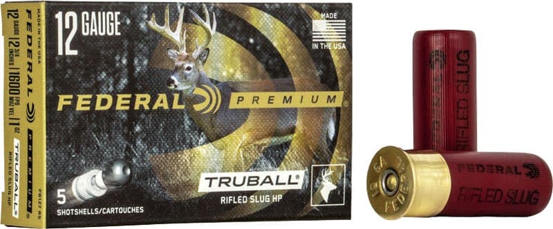 Federal, Vital-Shok TruBall, 12 Gauge, Rifled Slug, 1 oz, 5 Rounds