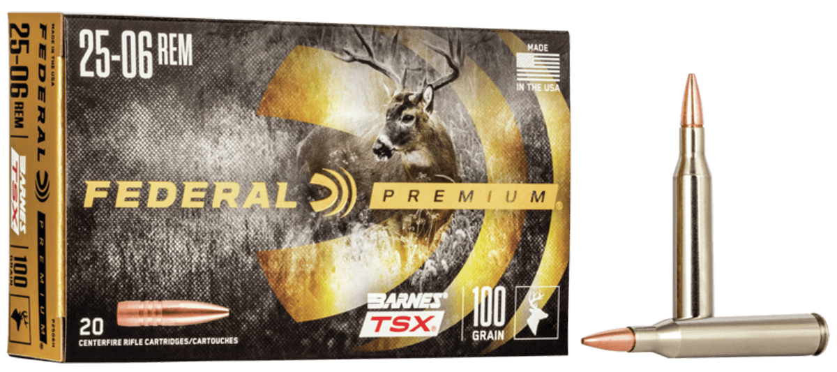 Federal Premium 25-06 Remington Barnes TSX 100 Grain 20 Rounds