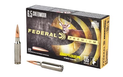 Federal Premium 6.5 Creedmoor Berger Hybrid Hunter 135 Grain 20 Rounds