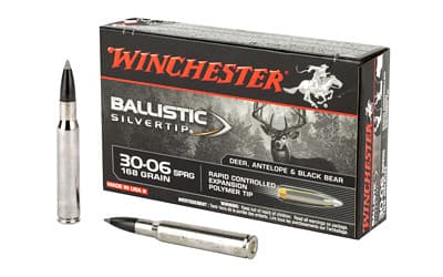 Winchester Ballistic Silvertip 30-06 Springfield Polymer Tip 168 Grain 20 Rounds