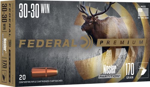 Federal Premium Nosler Partition 30-30 Win 170 Grain 20 Rounds
