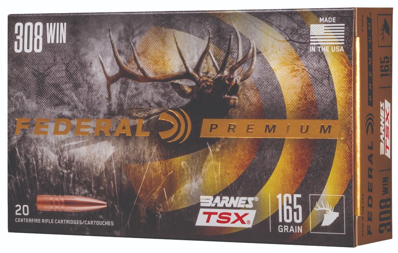 Federal Premium Barnes TSX 308 Winchester 165 Grain 20 Rounds