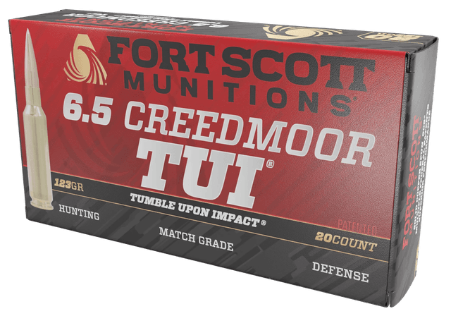Fort Scott Munition Rifle Ammo 6.5 Creedmoor 123 gr. TUI 20 rd.