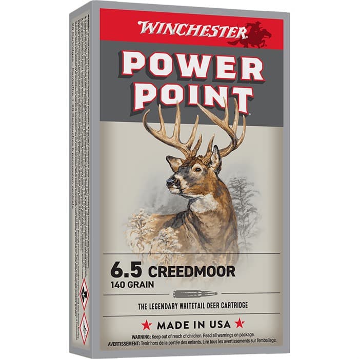 Winchester Ammo X652 Power-Point 6.5Creedmoor 140gr 20 Rounds