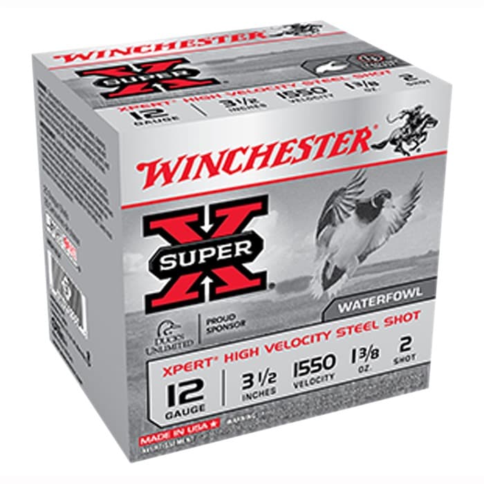 Winchester Super X Xpert 12 Gauge High Velocity Steel Shot 1 3/8 Ounce 75 Rounds