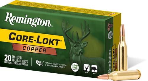 Remington Ammunition R27856 Core-Lokt Copper 243Win 85gr Copper Hollow Point 20 Rounds