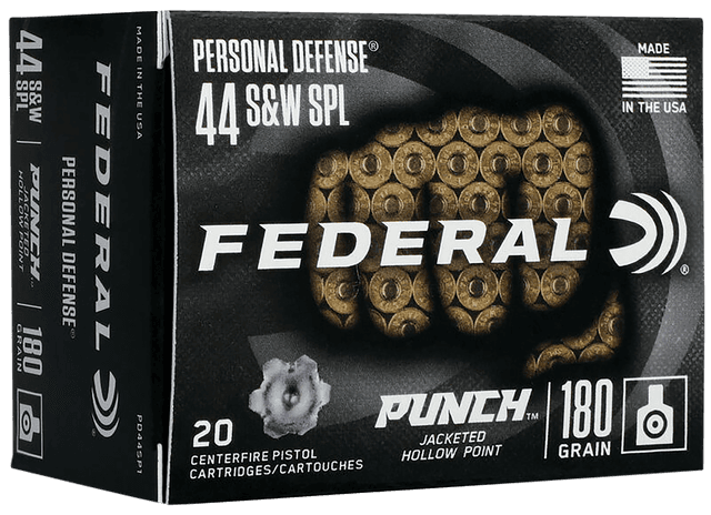 Federal Premium Punch 44 S&W Special Jacketed Hollow Point 180 Grain 20 Rounds