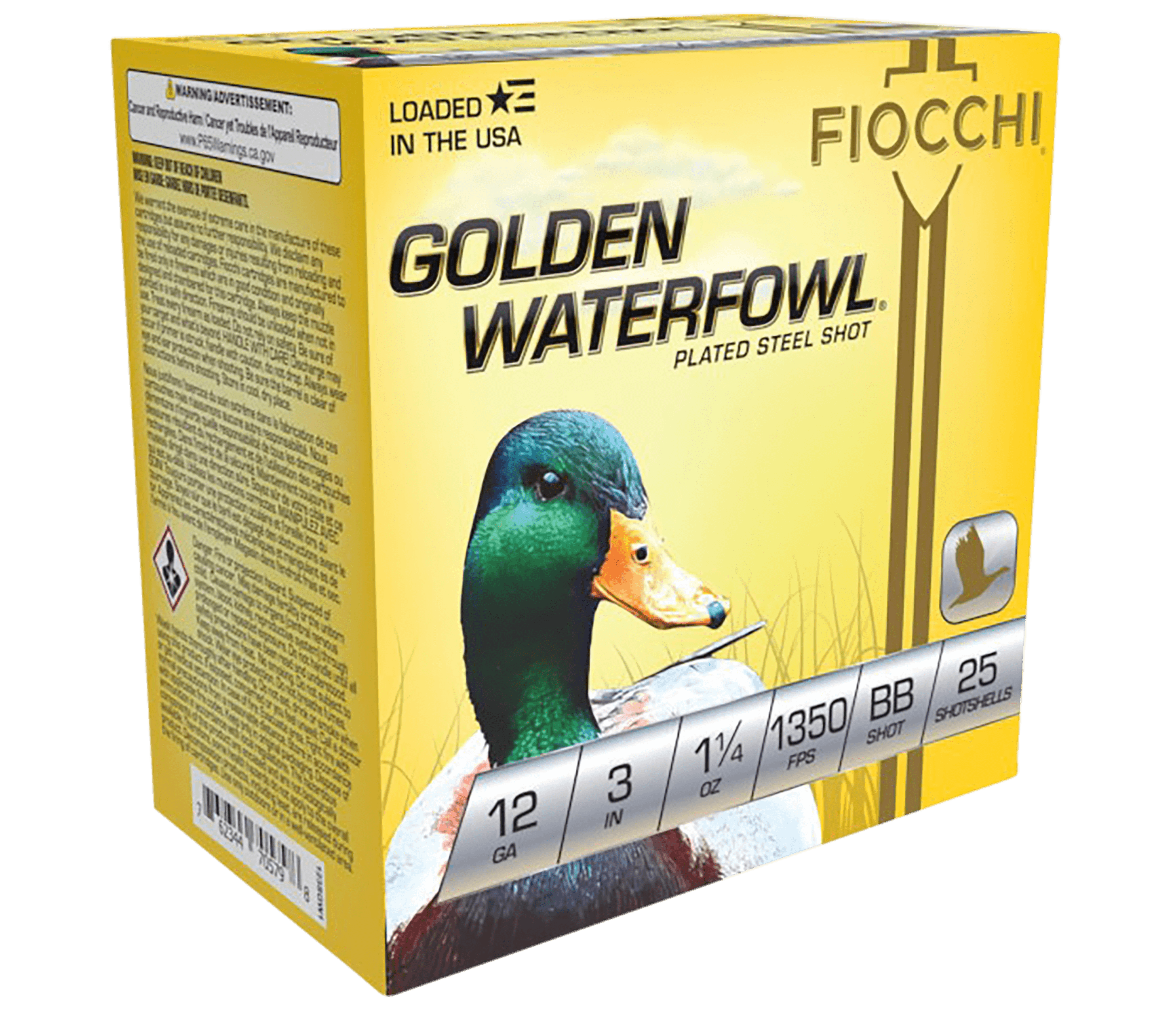 Fiocchi Golden Waterfowl 12 Gauge BB Shot 1 1/4 oz 25 Rounds