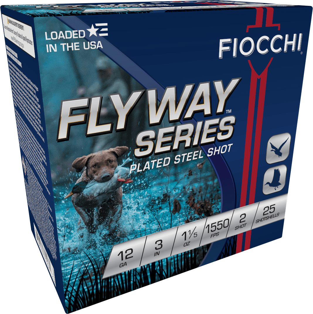 Fiocchi Flyway Shotgun Loads 12 Gauge Steel Shot 1 1/5 oz 25 Rounds
