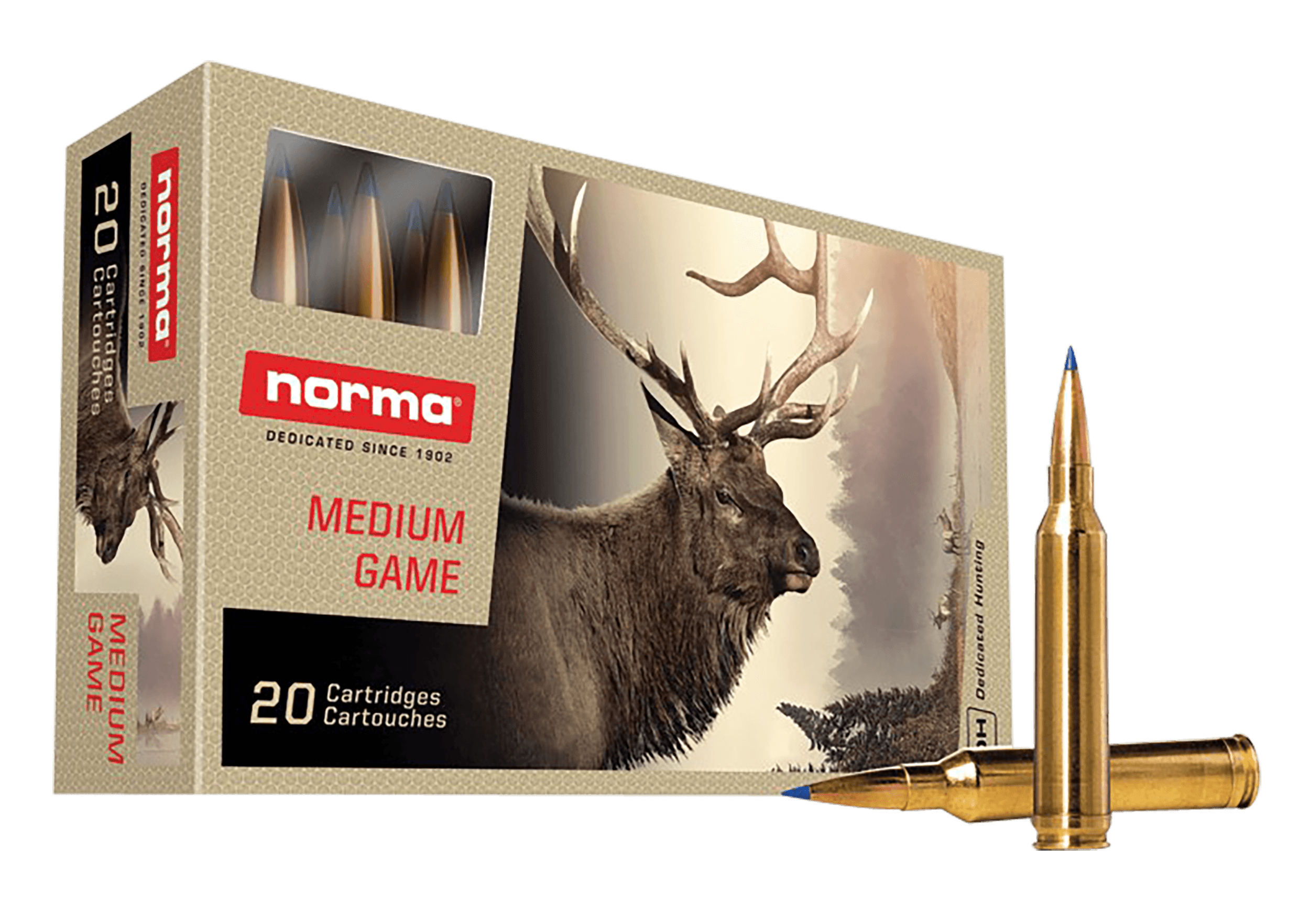 Norma Ammunition 20171522 Dedicated Hunting Bondstrike 7mmRemMag 165gr Bonded Polymer Tip 20 Rounds