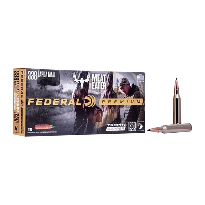 Federal Trophy Copper 338 Lapua Magnum 250 Grain 20 Rounds