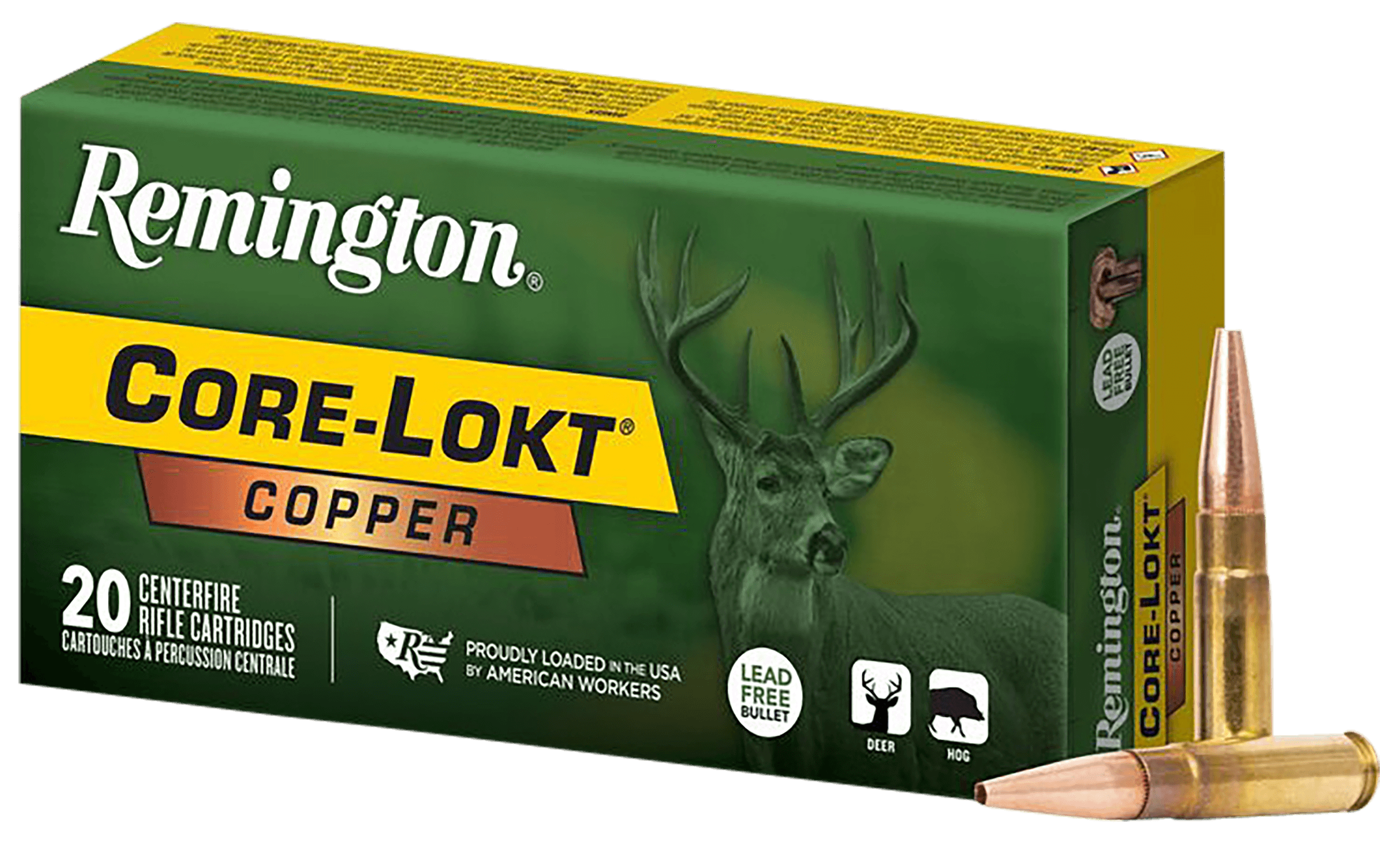 Remington Core-Lokt Copper 300 AAC Blackout Copper Hollow Point 120 Grain 20 Rounds