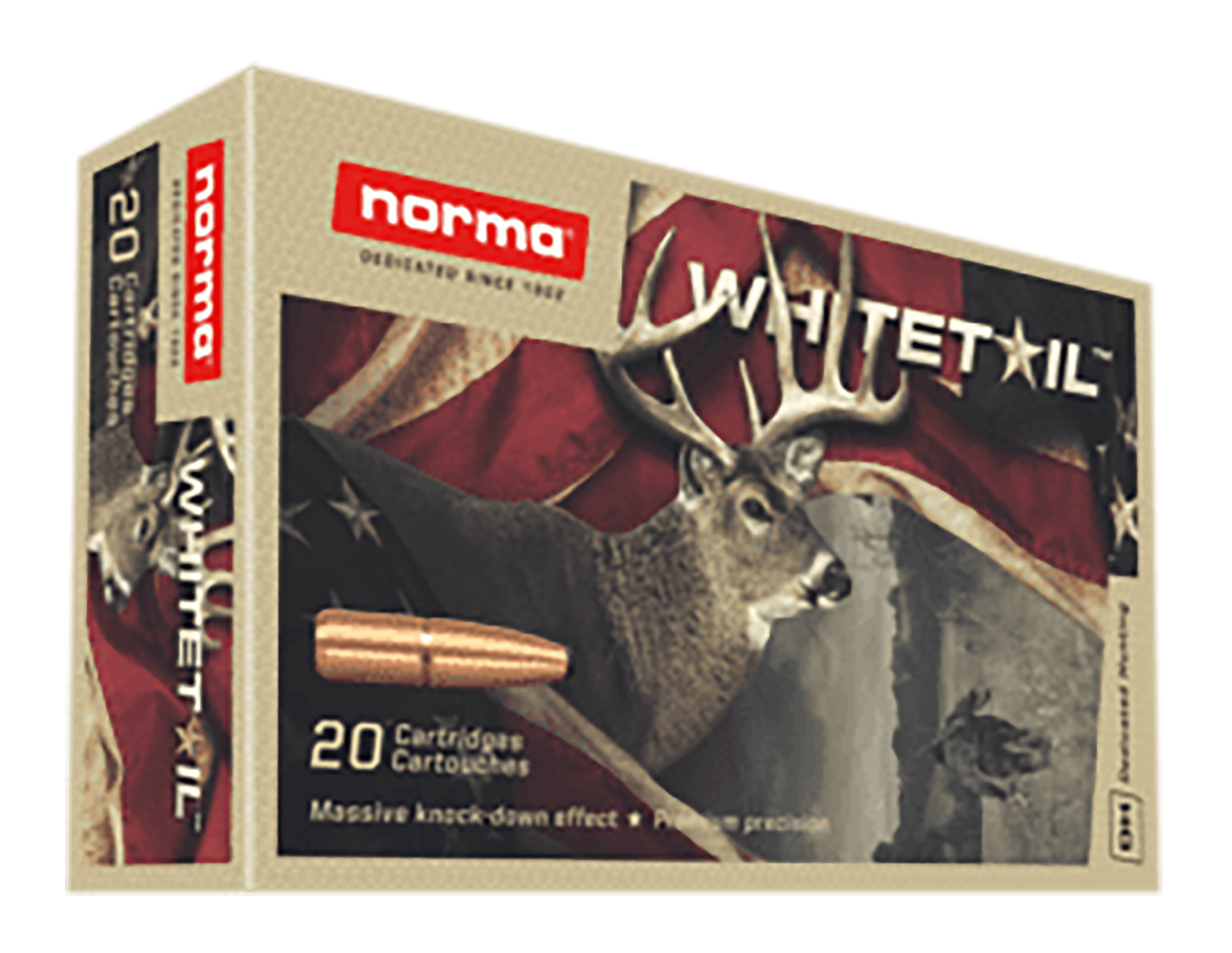 Norma Ammunition 20160462 Dedicated Hunting Whitetail 243Win 100gr Pointed Soft Point 20 Rounds