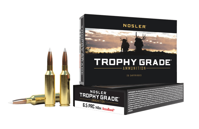 Nosler Trophy 6.5 Precision Rifle Cartridge AccuBond 140 Grain 20 Rounds