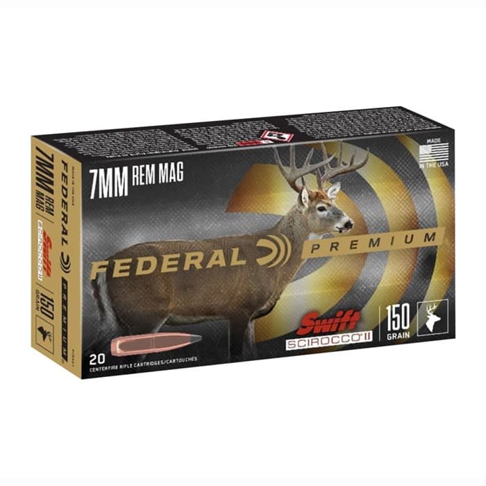 Federal 270 WSM Premium Swift Scirocco II Tipped Spitzer 130 Grain 20 Rounds