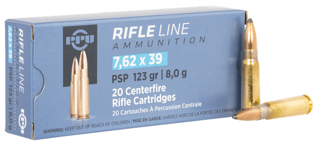 Prvi Partisan TR&Z PP739P 7.62x39mm Pointed Soft Point 123 Grain 20 Rounds