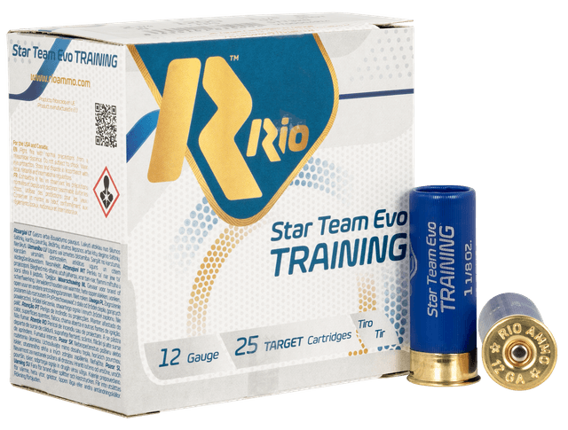 Rio Ammunition STT328 Star Team EVO 12Gauge 2.75" 1 1/8oz 8Shot 25 Rounds