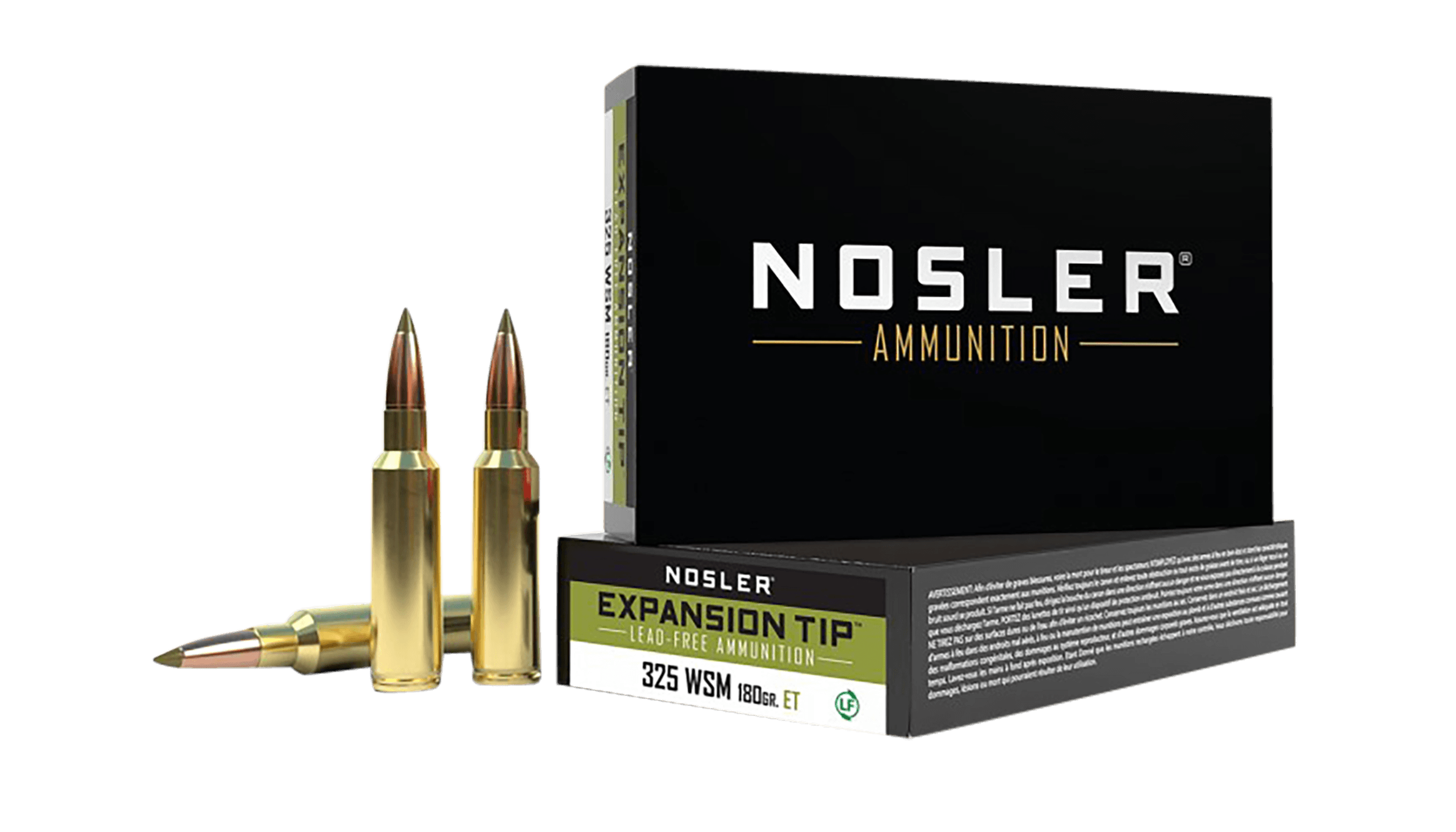 Nosler Expansion Tip 325 Winchester Short Magnum ETip 180 Grain 20 Rounds
