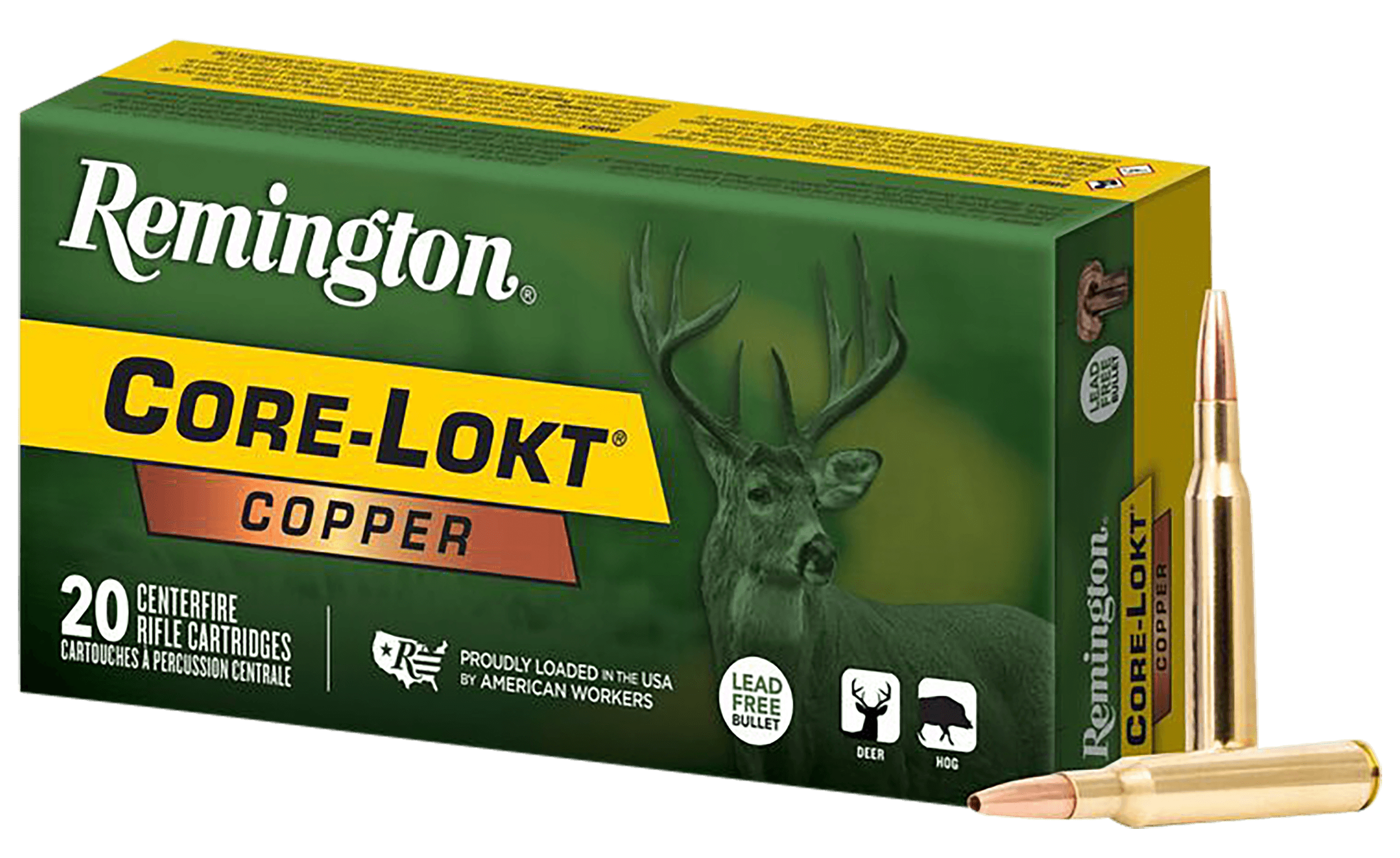 Remington Core-Lokt Copper 270 Winchester Copper Hollow Point 130 Grain 20 Rounds