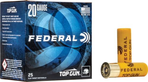 Federal Top Gun 20 Gauge Lead Shot 7/8 Grain #8 250 Rounds
