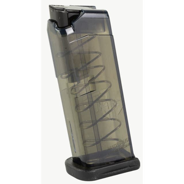 ETS Glock 42 Magazine 380 ACP 7 Round Carbon Smoke Polymer