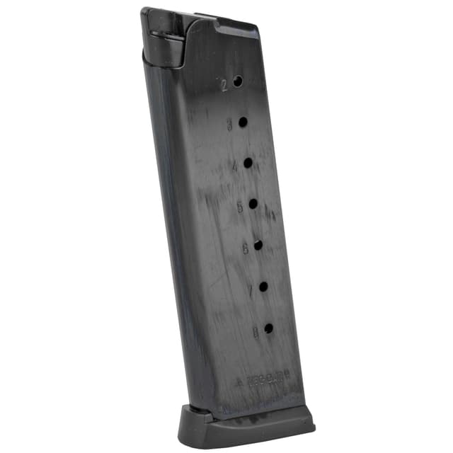 Mec-Gar 8rd 45 ACP Magazine Fits 1911 Government Blued Carbon Steel