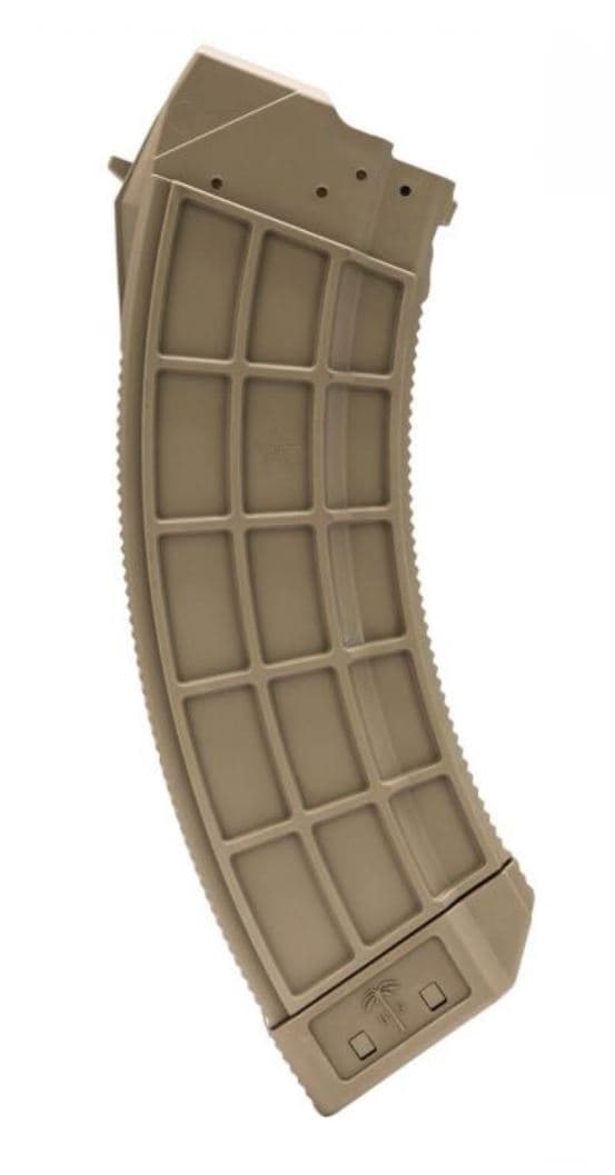 US Palm AK-47 Magazine FDE 30rd Polymer 7.62x39mm Compatible