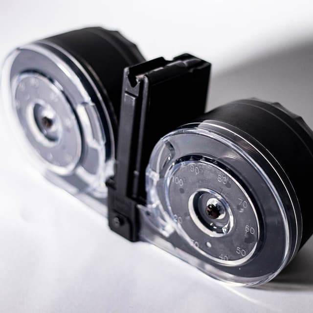 Kci Usa AR-15 223 5.56 Drum Magazine 100rd Polycarbonate Compatible M16 M4