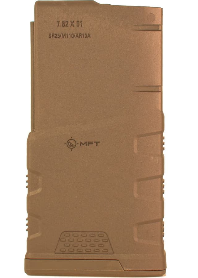 Mission First Tactical MFT Extreme Duty .308 20RD FDE AR10 Magazine 7.62 NATO