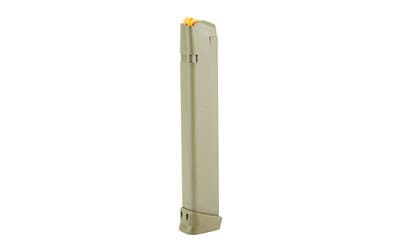 Glock 33rd 9mm Luger Magazine Olive Drab Green Fits Glock 17 19 26 34 45