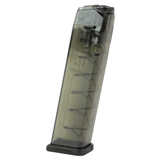 ETS Group SMKGLK922 22rd Extended 9mm Luger Magazine Compatible with Glock 17 19 26 Carbon Smoke
