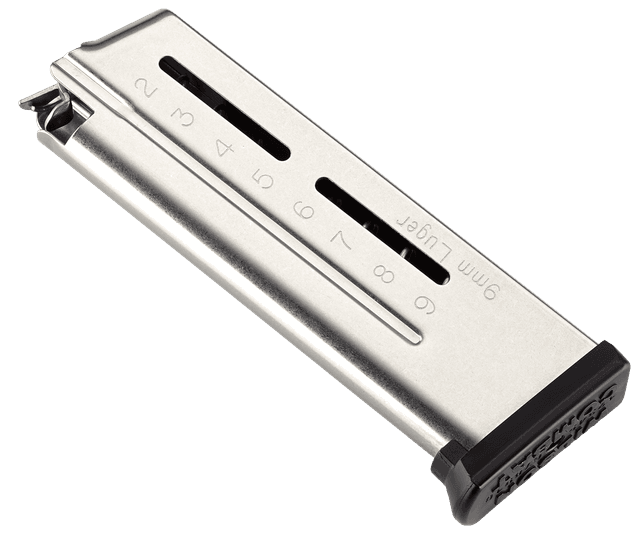 Wilson Combat 5009C9 ETM 9rd 9mm Luger Stainless Steel Magazine for 1911 Elite Tactical Compact