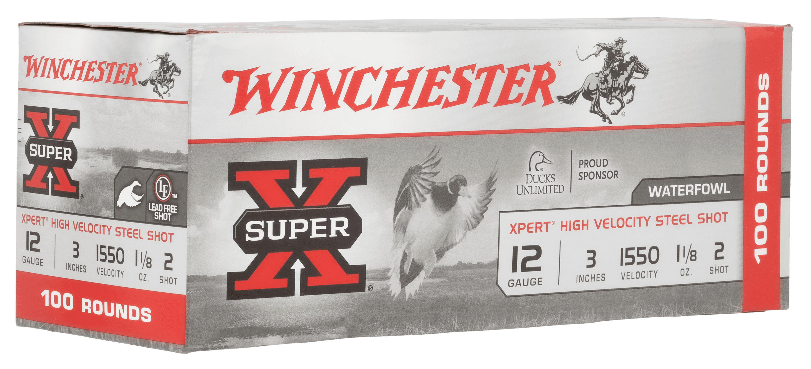 Winchester Super X Xpert High Velocity 12 Gauge Steel Shot 1 1/8 oz 100 Rounds