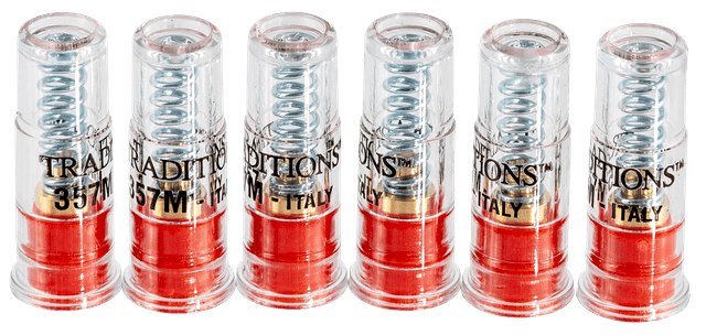 Traditions ASC357 Snap Caps Handgun 357Mag Plastic Brass Base 6Pack