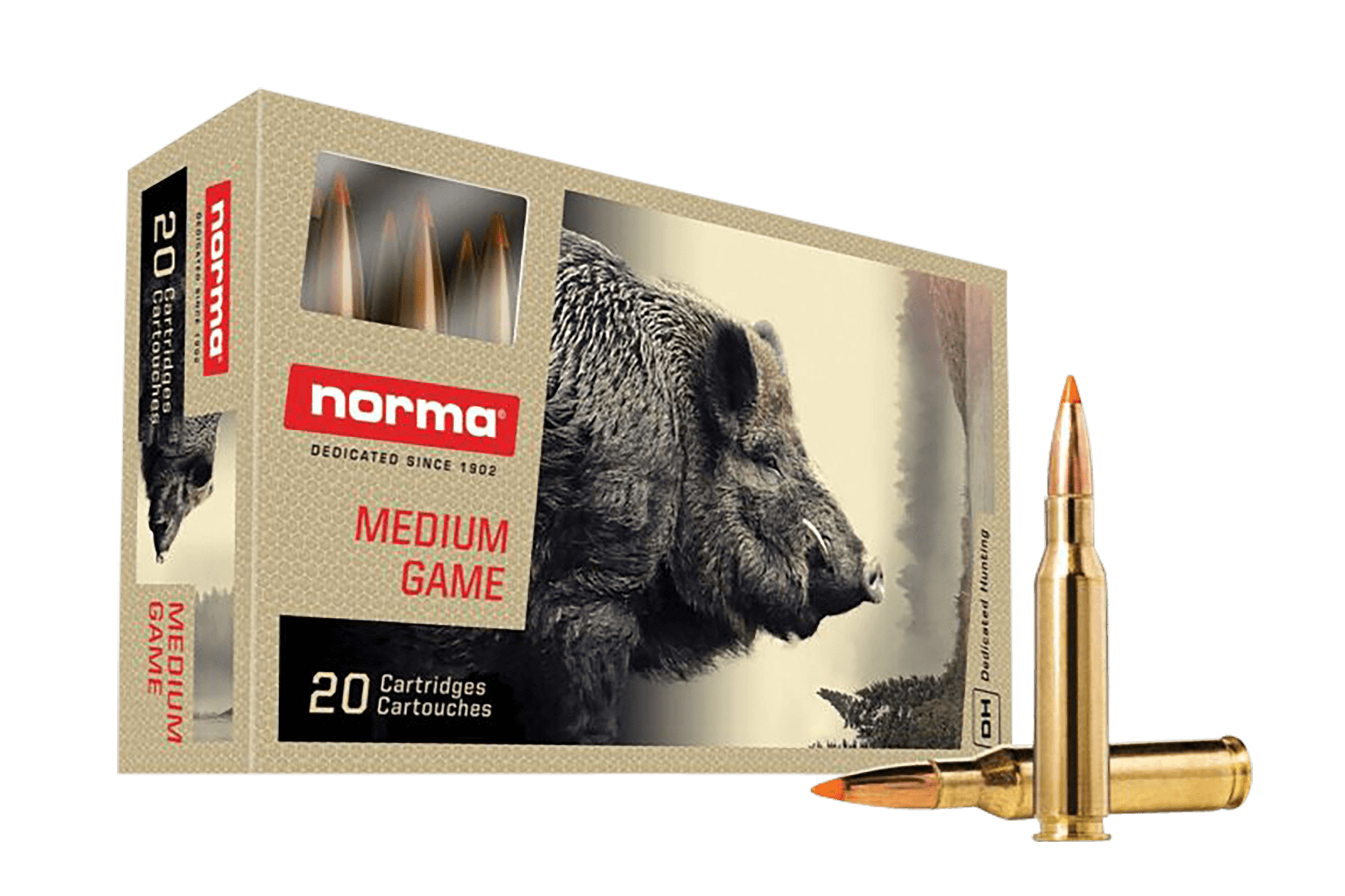 Norma Ammunition 20170362 Dedicated Hunting Tipstrike 7mm-08Rem 160gr Polymer Tip 20 Rounds