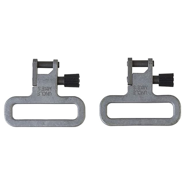 Uncle Mike's 18112 Mag Cap Swivel Set made of Steel with Blued Finish, 1" Loop Size & Quick Detach Style for Mossberg 590, 835 Includes Two Super Swivels
