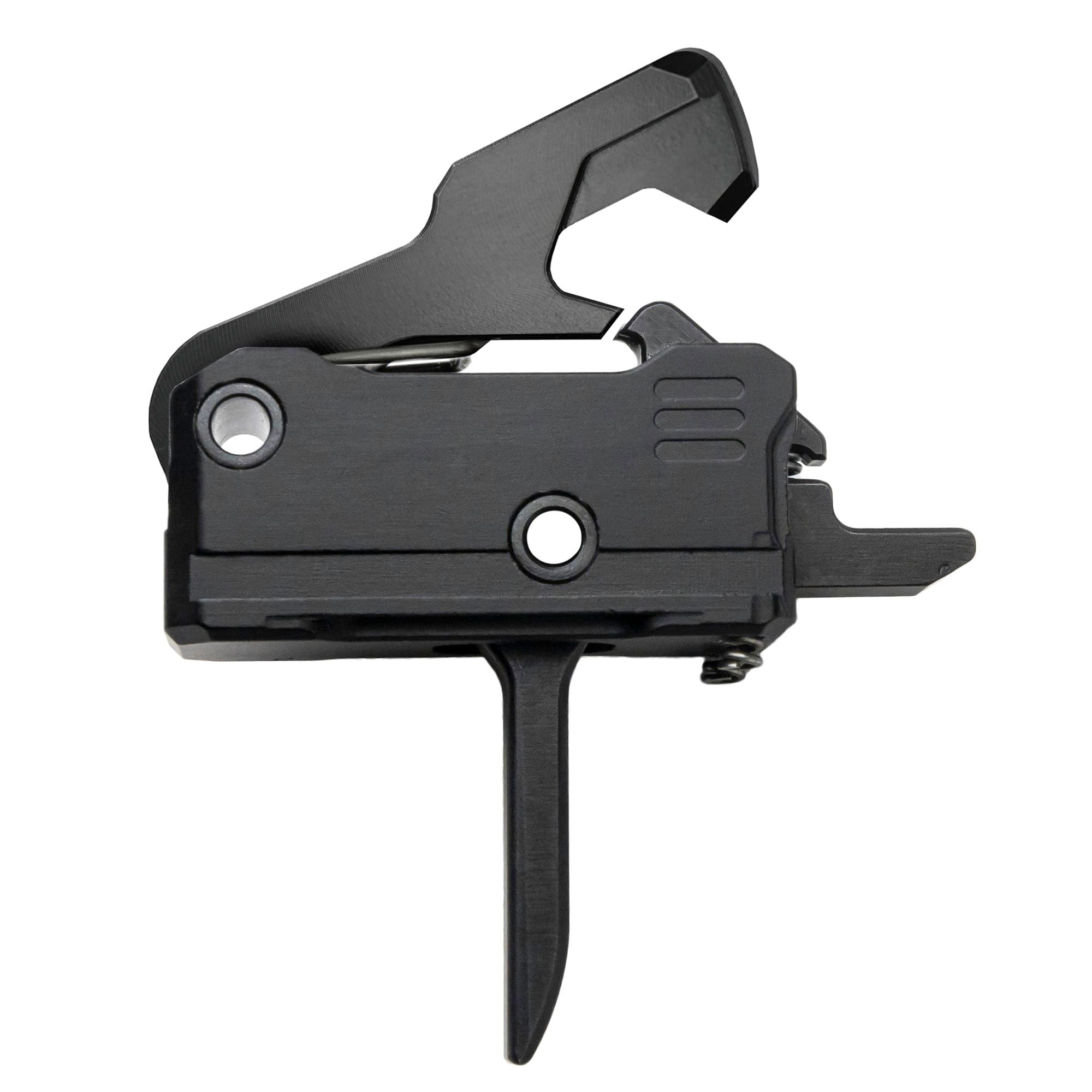 Rise Armament T017FPCCBLK Rave Pistol Caliber Carbine Single-Stage Flat Trigger with 3.50 lbs Draw Weight & Black Nitride Finish for AR-Platform