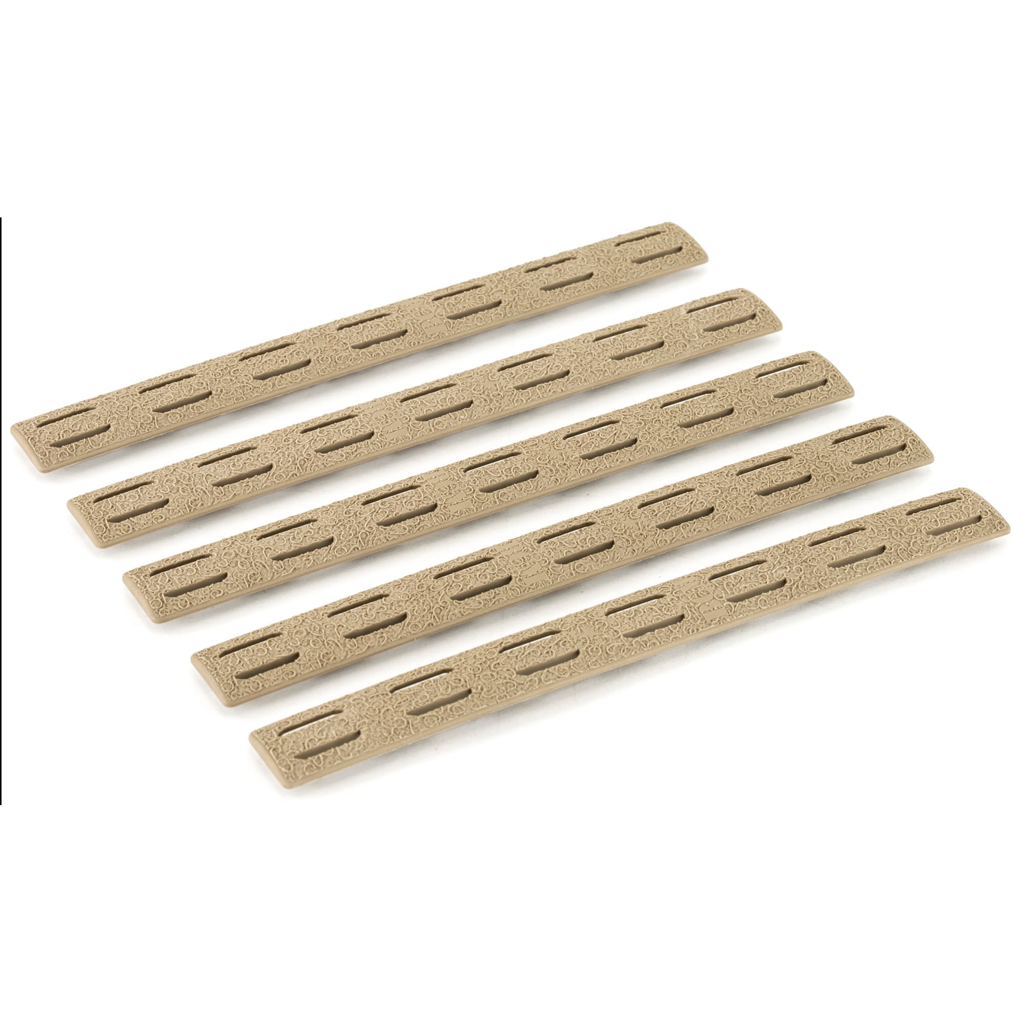 Bravo Company USA KMRRPFDE5 KeyMod Rail Panel Kit AR-15 Flat Dark Earth 5 Pack