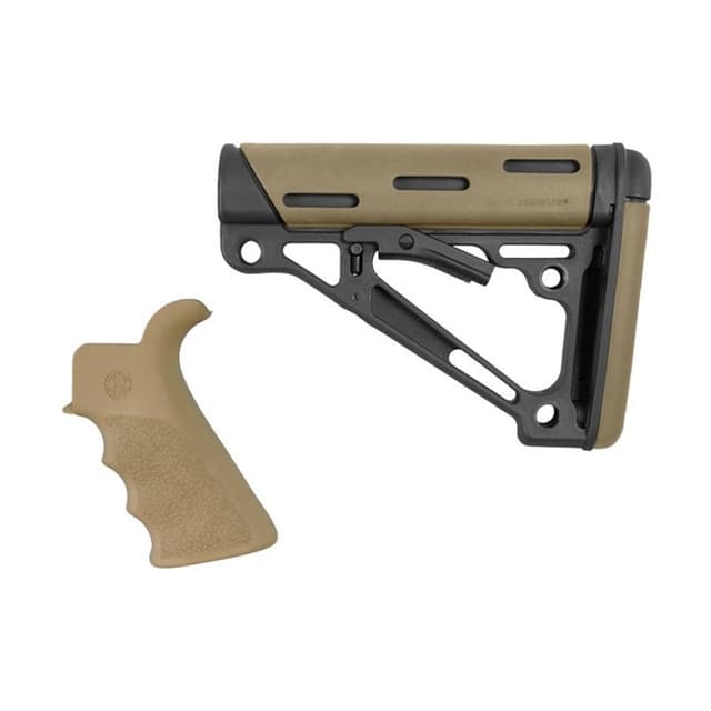 Hogue OverMolded Collapsible Buttstock Flat Dark Earth for AR-15 M16