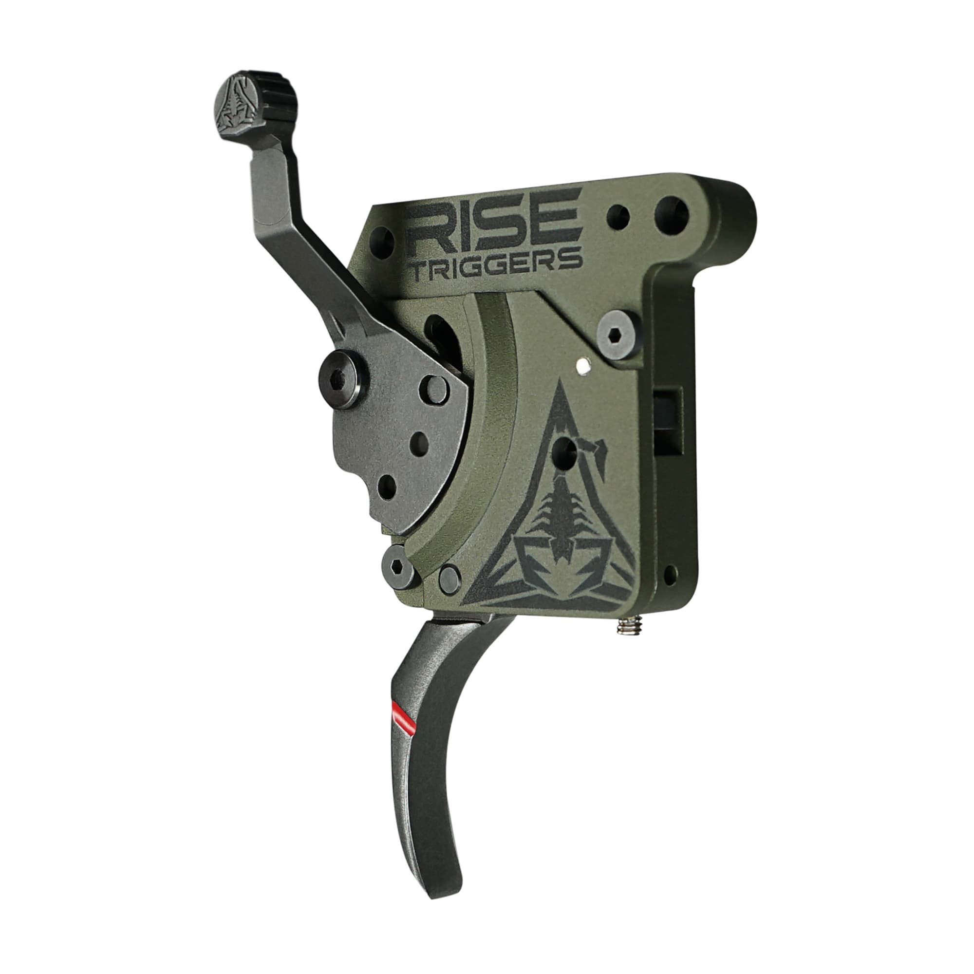 Rise Armament RA740BC Reliant Trigger Black/Green Curved