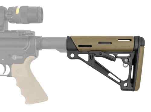 Hogue Overmolded Collapsible Buttstock Tan for Ar-15 M16 M4