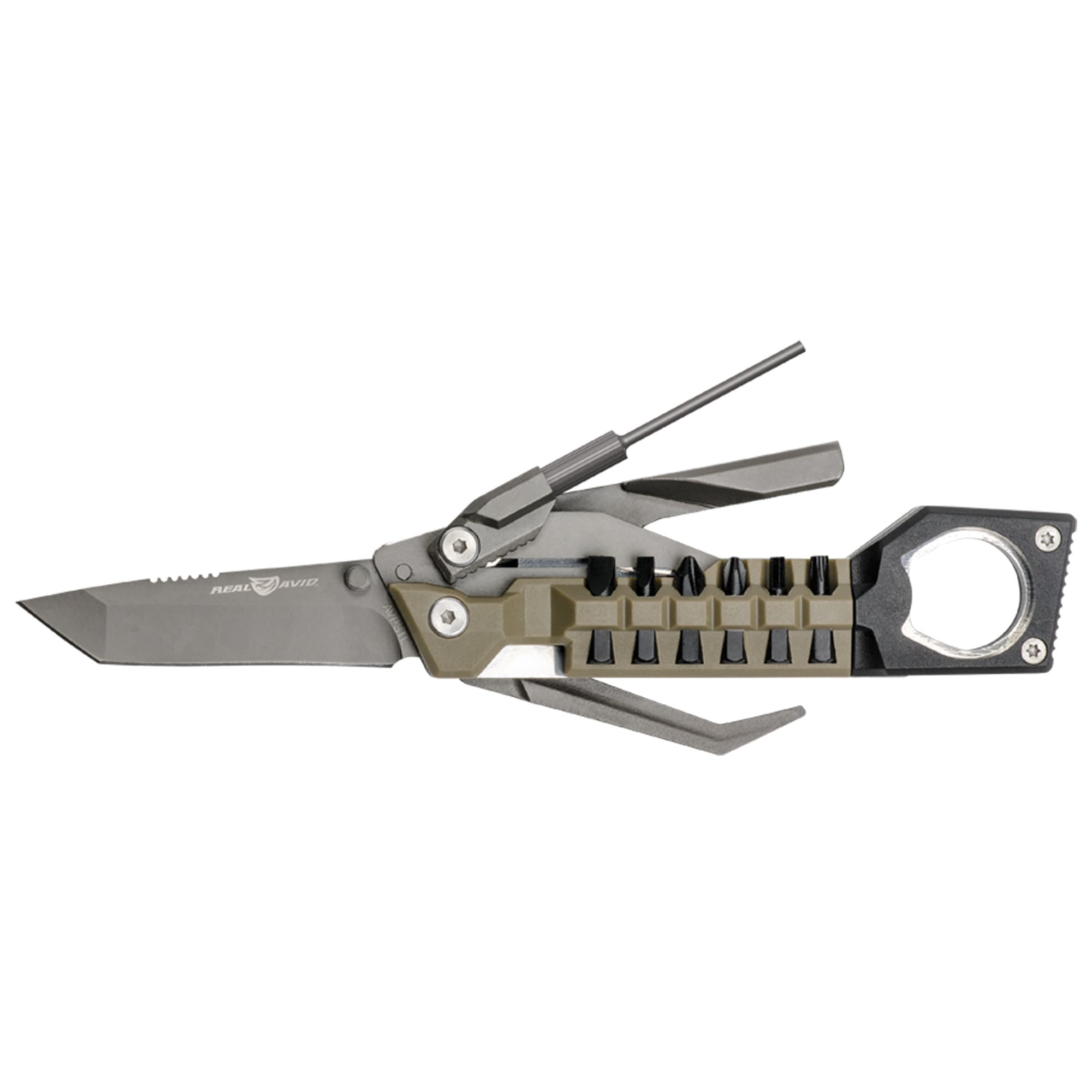 Real Avid AVPSTL Pistol Tool Silver Stainless Steel 3" Part Serrated Handgun