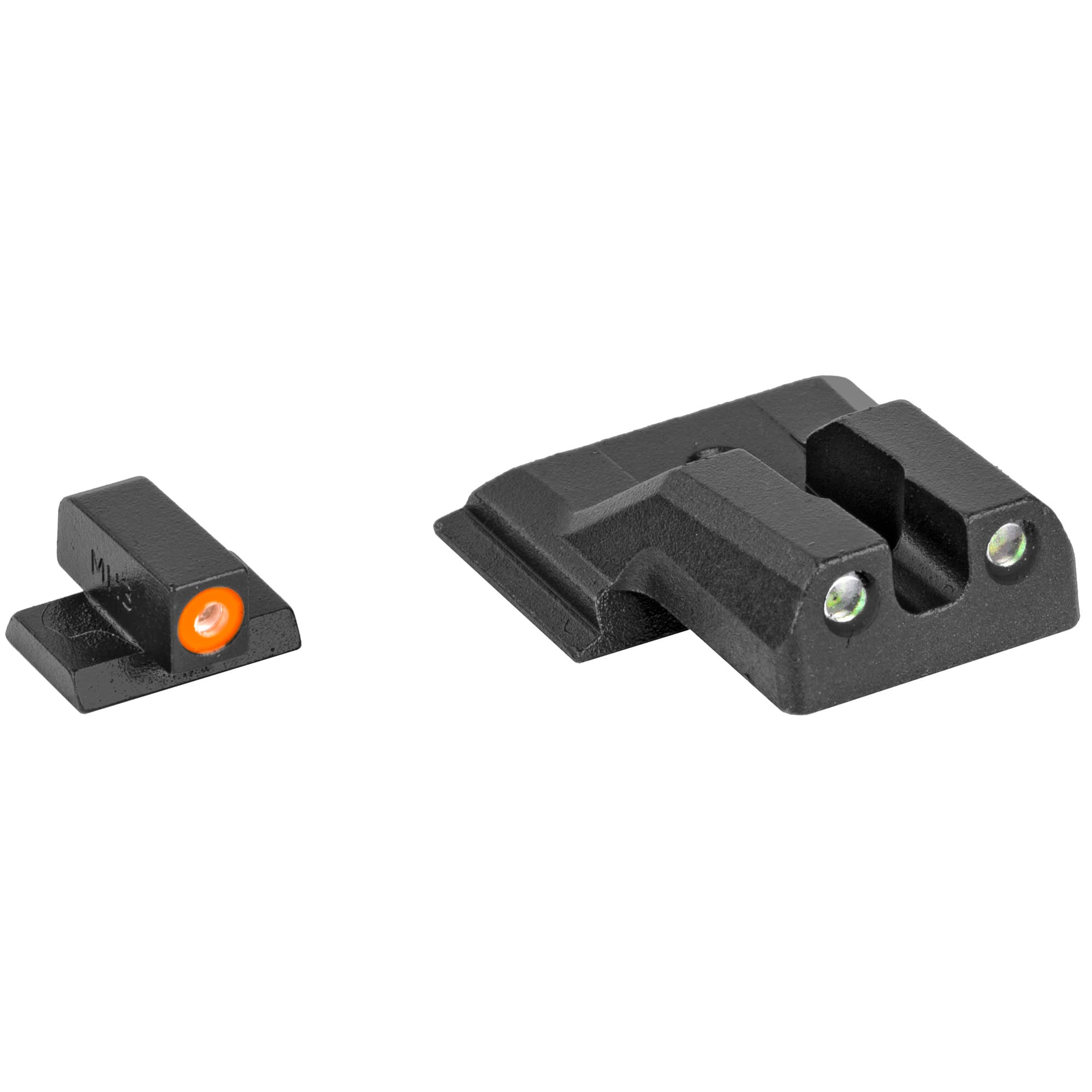 Meprolight Hyper Bright Green Orange Front and Rear Sights for S W M P Shield