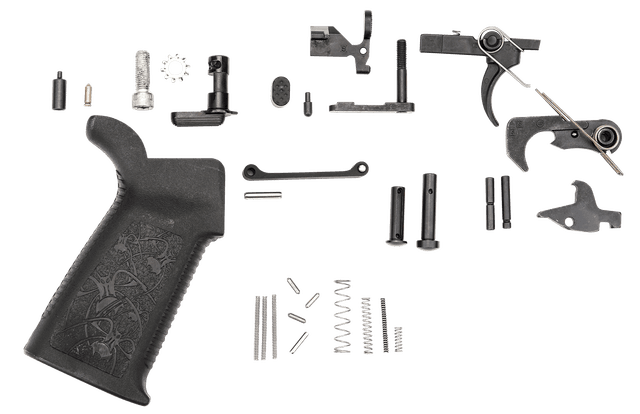 Spikes Tactical SLPK101 Lower Parts Kit Multi Caliber Oxide Steel AR