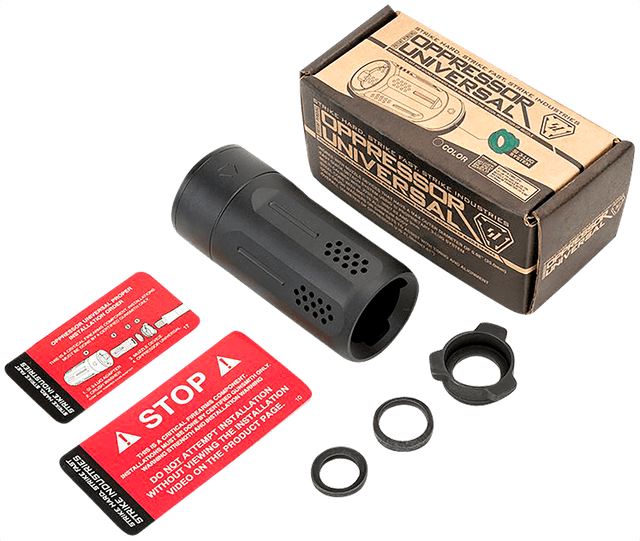 Strike Industries Oppressor Universal Blast Shield Multi-Cal 3.37"L 1.61"D Steel/Aluminum