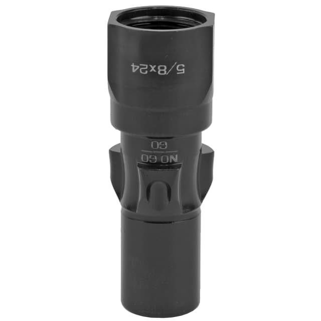 Rugged Suppressors OA006 3 Lug Adapter 9mm Luger 5/8"-24 tpi Threads, Black