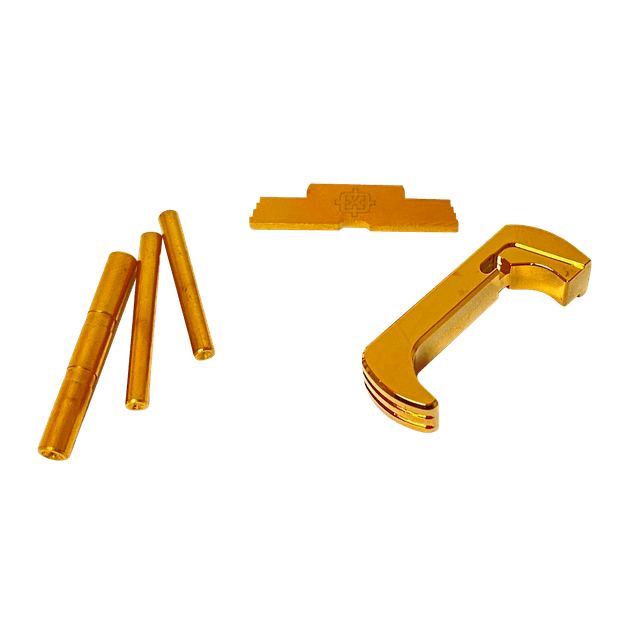 Cross Armory 3 Piece Kit Glock Gen5 17 19 26 34 Gold Anodized Aluminum