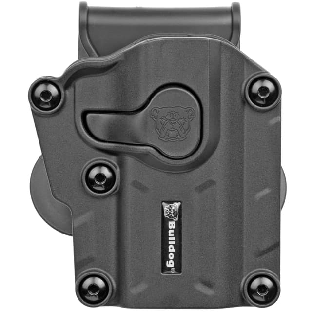 Bulldog MX001 Max Multi Fit OWB Black Polymer Paddle Fits Sig P250/P320 Fits S&W M&P 9/40/45 Fullsize Right Hand
