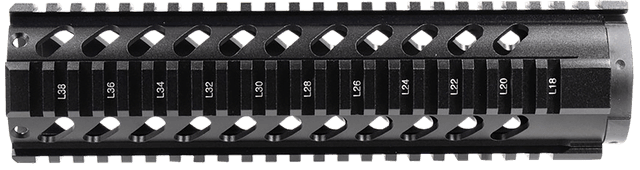 Aim Sports Mt061 Ar Handguard 10 Mid-Length Aluminum Anodized Quad Rail
