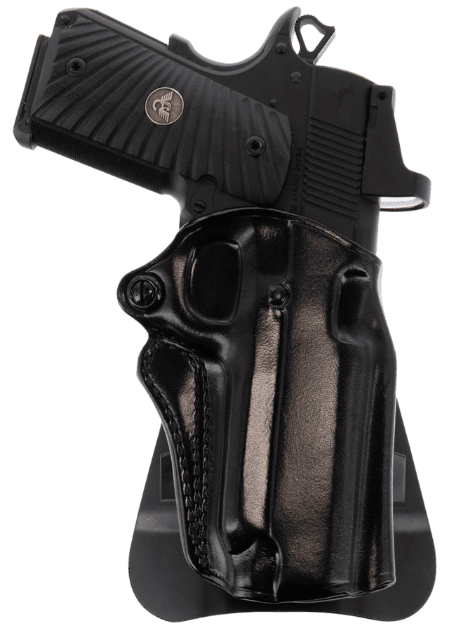 Galco SM2-652B Speed Master 2.0 OWB Black Leather Paddle Fits Mossberg MC1sc/Ruger Max-9/S&W M&P Shield Plus/Shield 3"9/40 & 2.0 9/40 Right Hand
